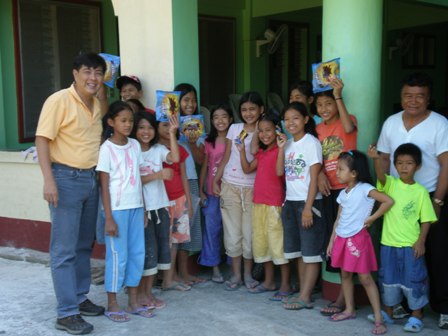 Halloween treat to the orphanage.JPG